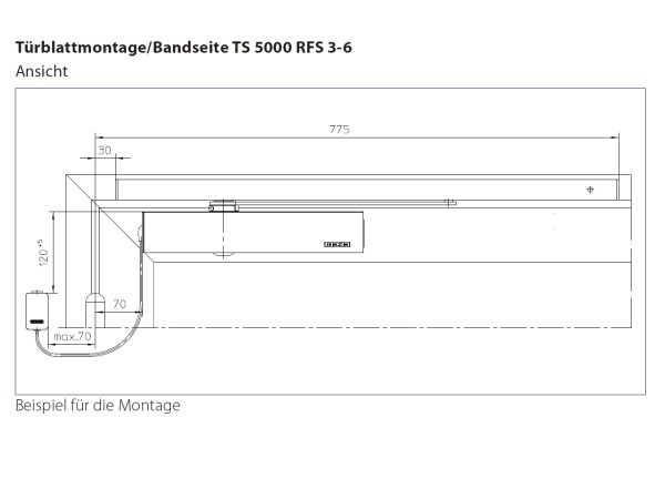 Geze Ts Rfs T Rschlie Er Mit Freilauffunktion Und