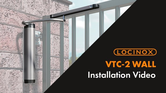 Wandmontage des Locinox Verticlose-2-Wall Torschließers