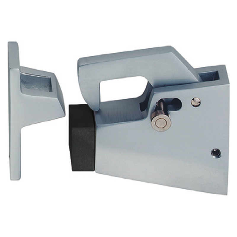 KWS 1061 1062 Türfeststeller mit Halteschlaufe und Fanghaken Aluminium