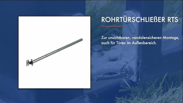 Produktvideo: DICTATOR Rohrtürschließer RTS, unsichtbar im Rahmen montiert
