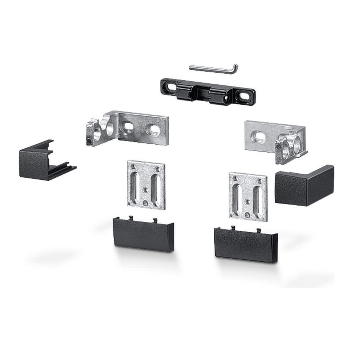 GEZE Konsolensatz B Slimchain für Flügelmontage einwärts und Rahmenmontage auswärts
