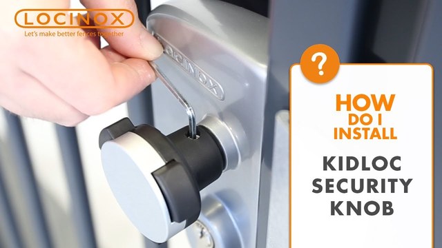 Montage des Locinox KIDLOC Sicherheitsknaufs als Halbdrücker