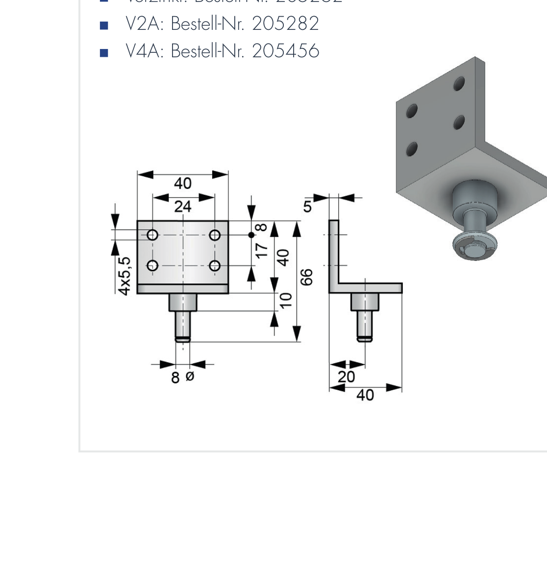 DICTATOR Befestigungswinkel TB 40×40×40 mm, verzinkt Montagezubehör