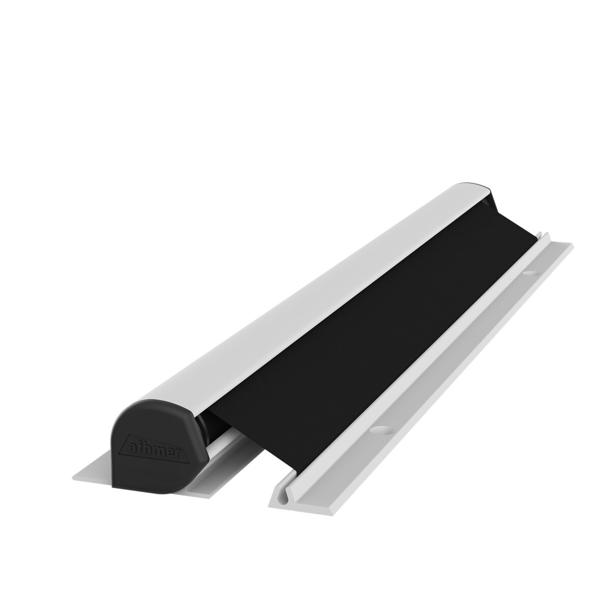 Athmer NR-25 Detailansicht selbstspannendes Rollo ausgezogen