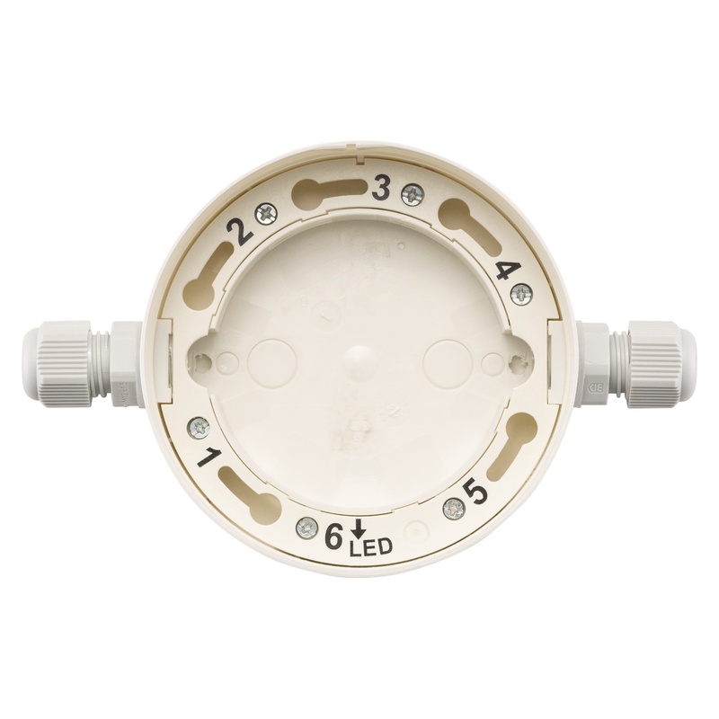 Hekatron Sockel 143 AF Montagesockel Feuchtraum Draufsicht