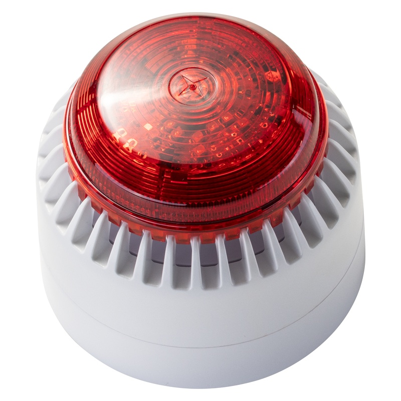 Hekatron ROLP SB Signalgeber Sirene Blitzleuchte Schrägansicht