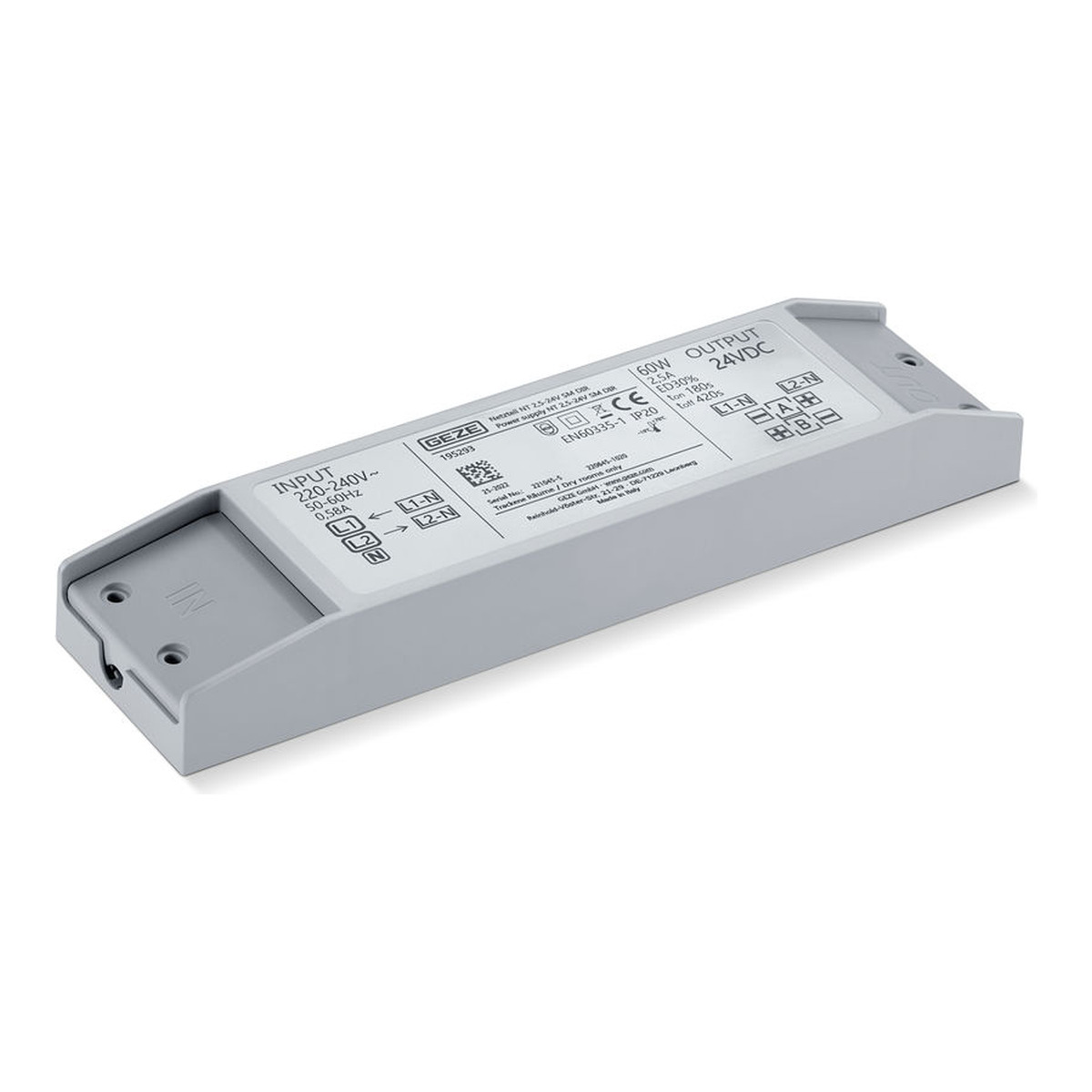 GEZE Netzteil NT 2,5 A-24 V SM DIR