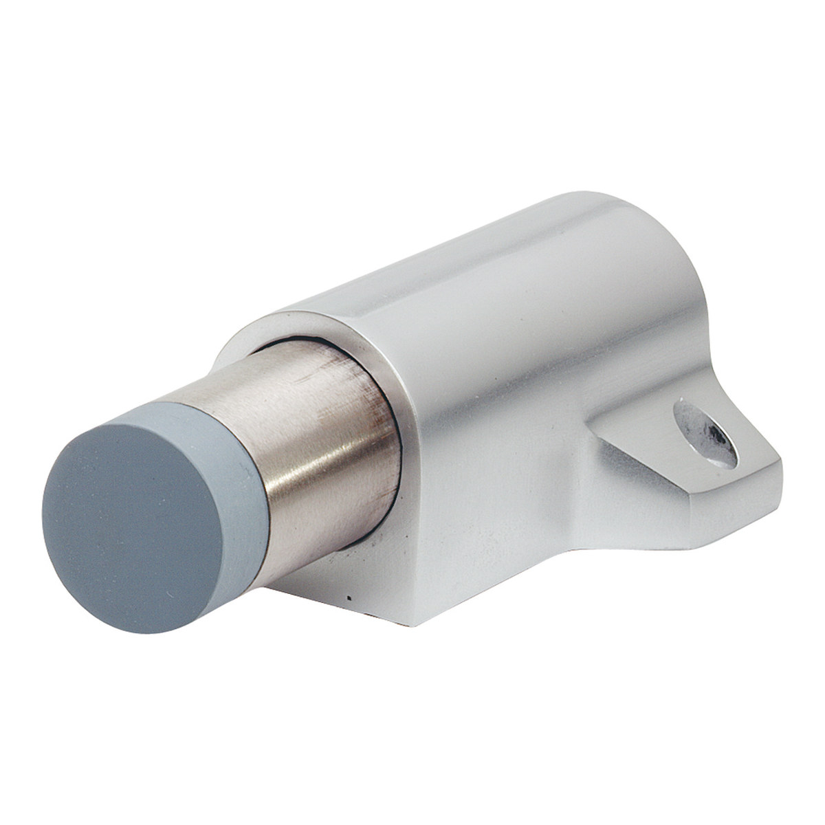 KWS 2014 Türdämpfer mit gefedertem Gummipuffer, Aluminium KWS 1 silberfarbig eloxiert