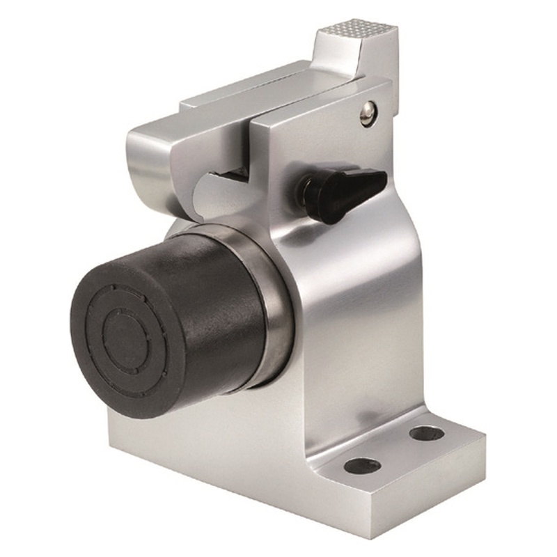 KWS 1009 Türfeststeller mit Steindolle und Fanghaken Aluminium