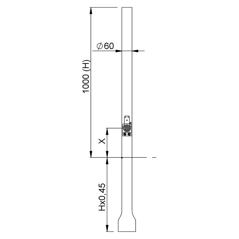 KWS 1910 1920 Pfostenfeststeller Technische Zeichnung