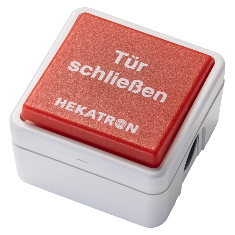 Hekatron HAT 02 Handausloesetaster Feststellanlage Schrägansicht