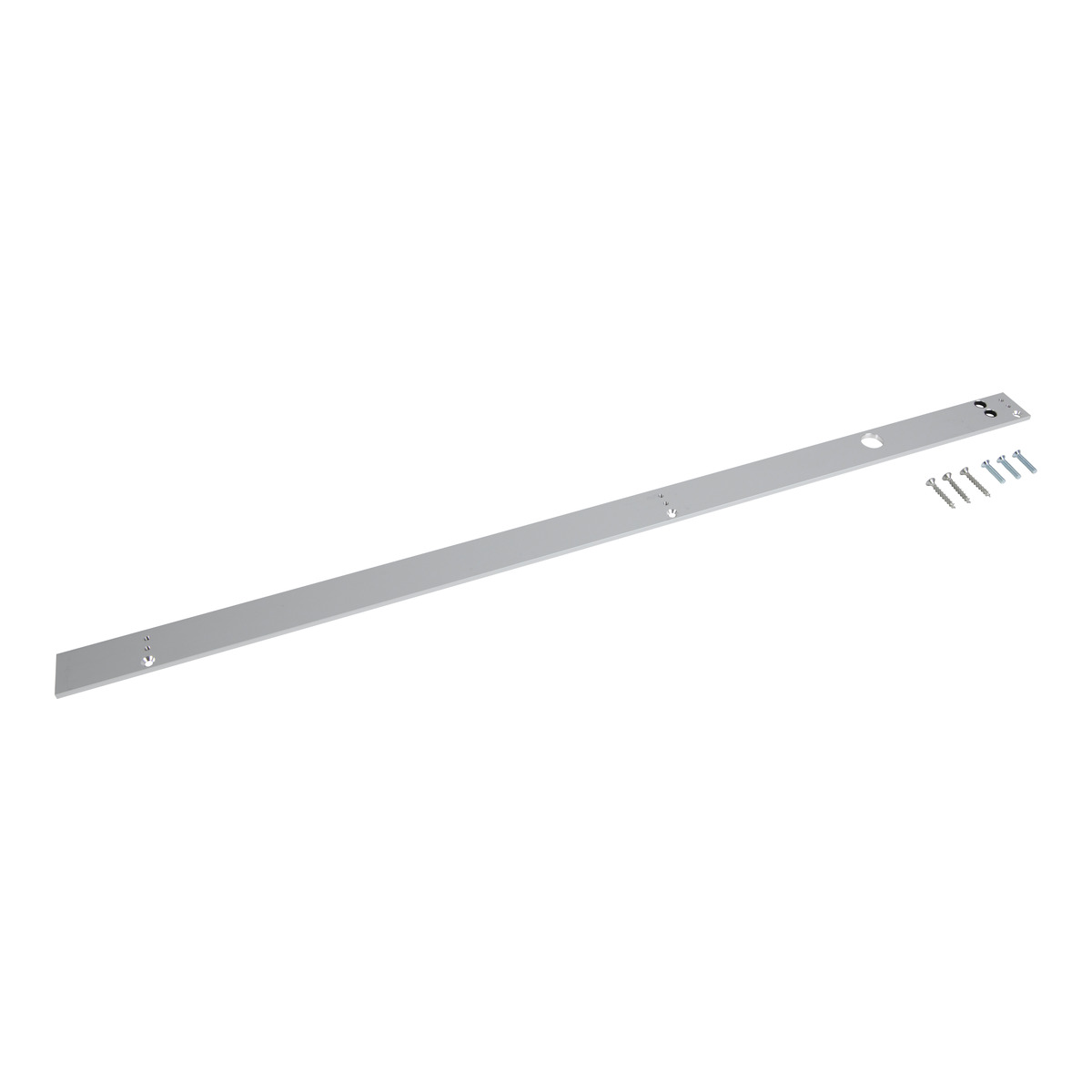 Dorma Montageplatte 64460001 für G-EMR Gleitschiene 140°, silberfarbig