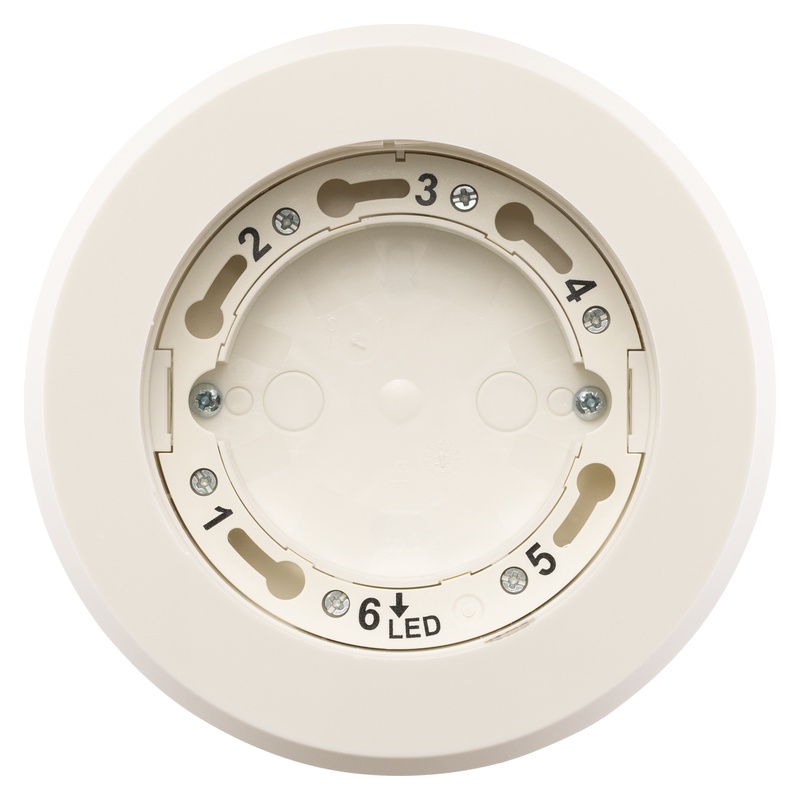 Hekatron Sockel 143 UH Unterputz Hohldecke Draufsicht