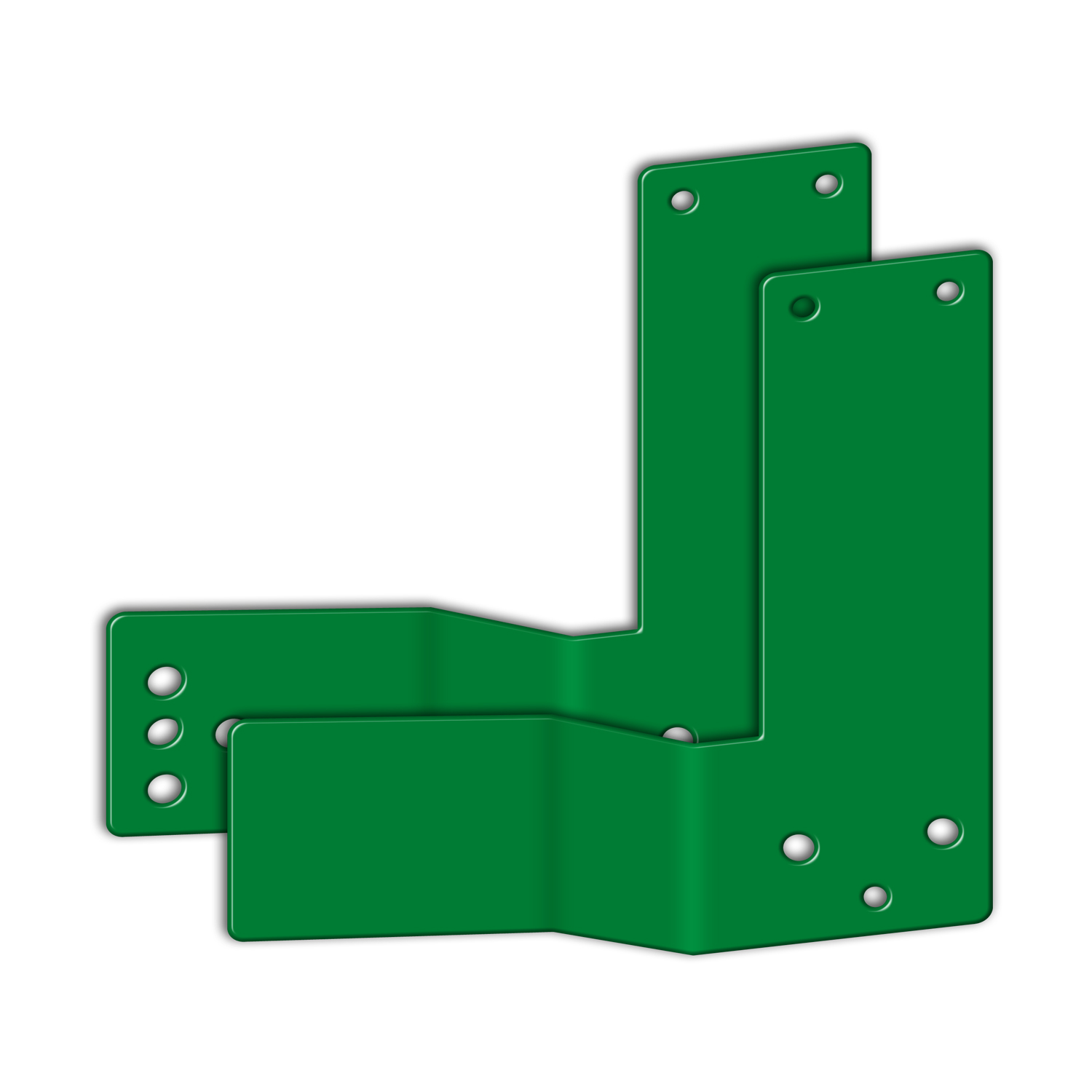 GfS Gekröpfte Montageplatte EH-Türwächter 30mm DIN links GfS Fluchtwegsicherung