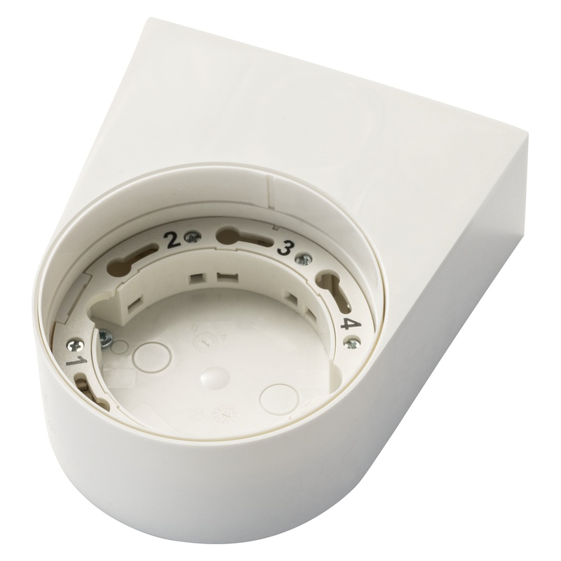 Hekatron Sockel 143 W Montagesockel Wandmontage Schrägansicht