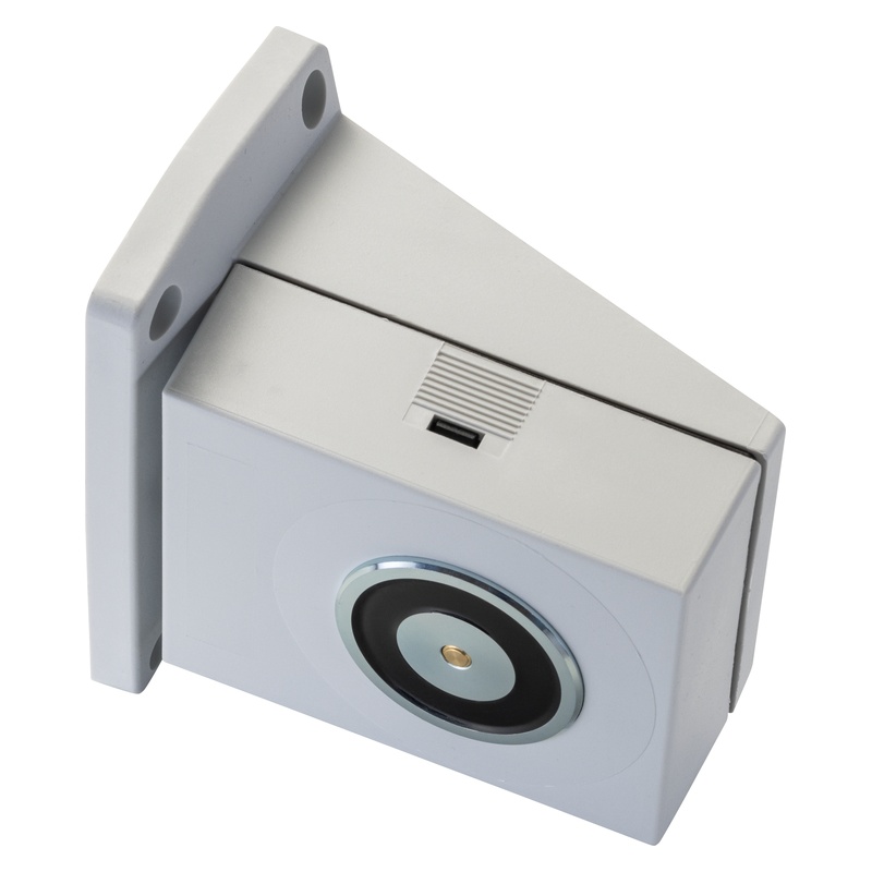 Hekatron THM 413 Tuerhaftmagnet Bodenmontage Schrägansicht