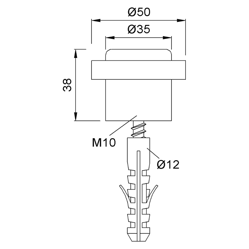 KWS 2097 Bodenpuffer Pufferring Technische Zeichnung