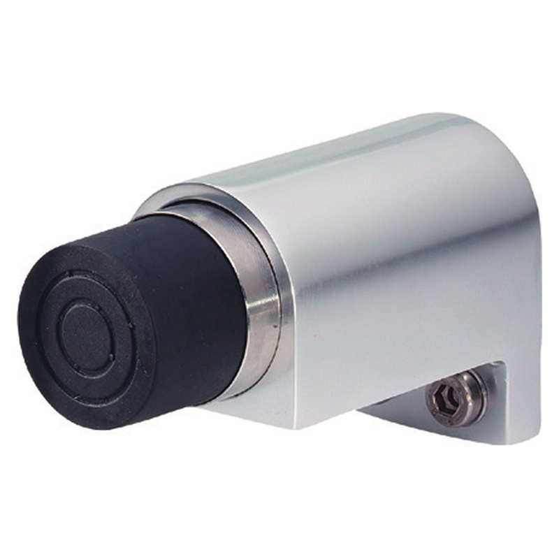 KWS 2049 Wandpuffer gefedert Aluminium silberfarbig