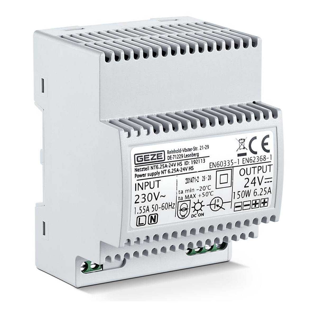 GEZE Netzteil NT 6,25 A-24 V HS