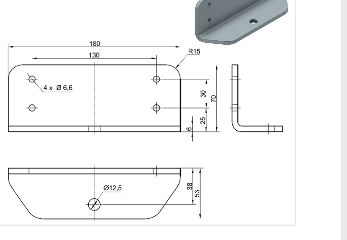 DICTATOR Gegenplatte zu Befestigungsplatte mit Gewindehülsen Montagezubehör