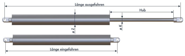 DICTATOR Türöffnungsbegrenzer TBR regulierbar — Maßzeichnung mit Abmessungen