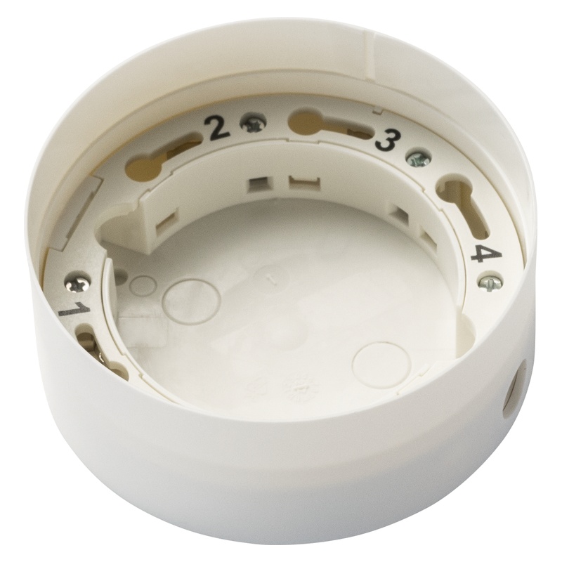 Hekatron Sockel 143 A Montagesockel Deckenmontage Schrägansicht